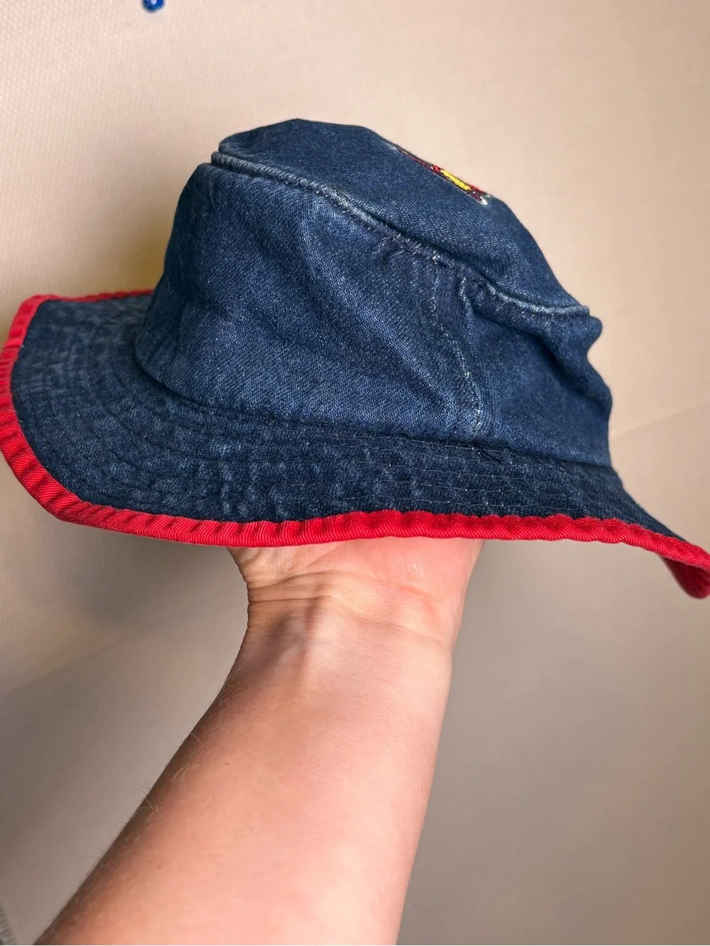 Vintage 90s St. Louis Cardinals Infant Denim Bucket Hat Annco MLB